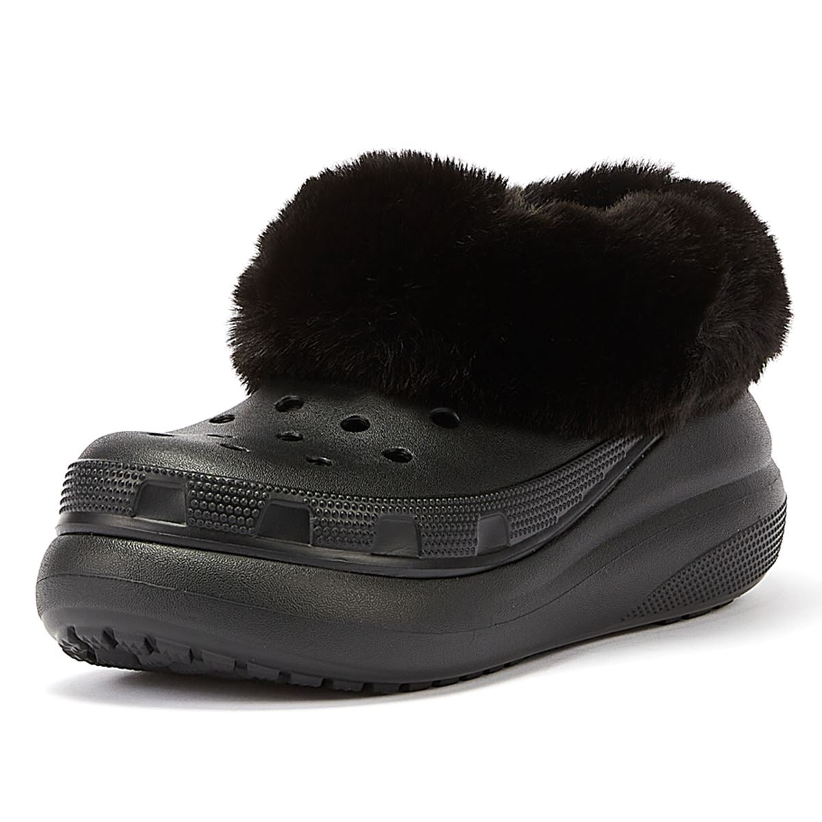 Crocs Furever Crush Clog Damenschuhe In Schwarz