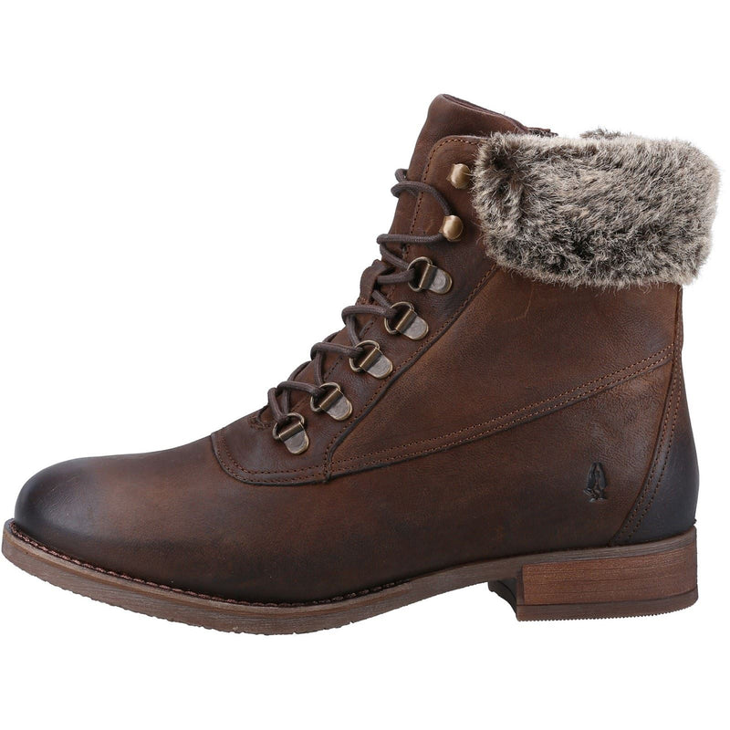 Hush Puppies Effie Kunstpelz Damen Braune Stiefel