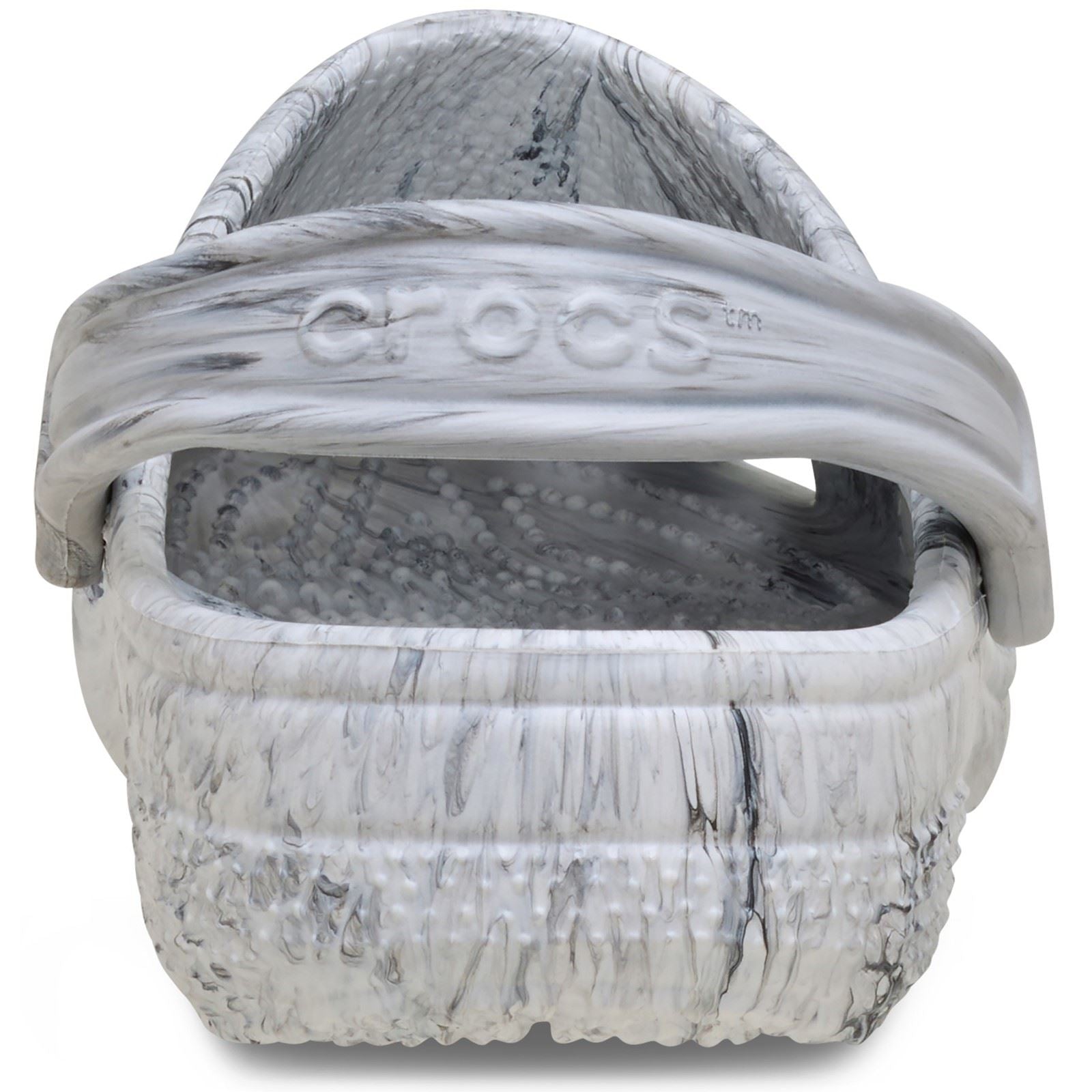 Crocs Classic Marbled Clog Thermoplastische schwarze/weiße Clogs