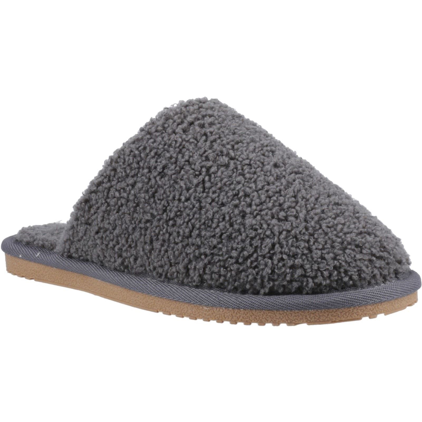 Hush Puppies Joanna Damen Hausschuhe aus Textil in Kohlefarbe