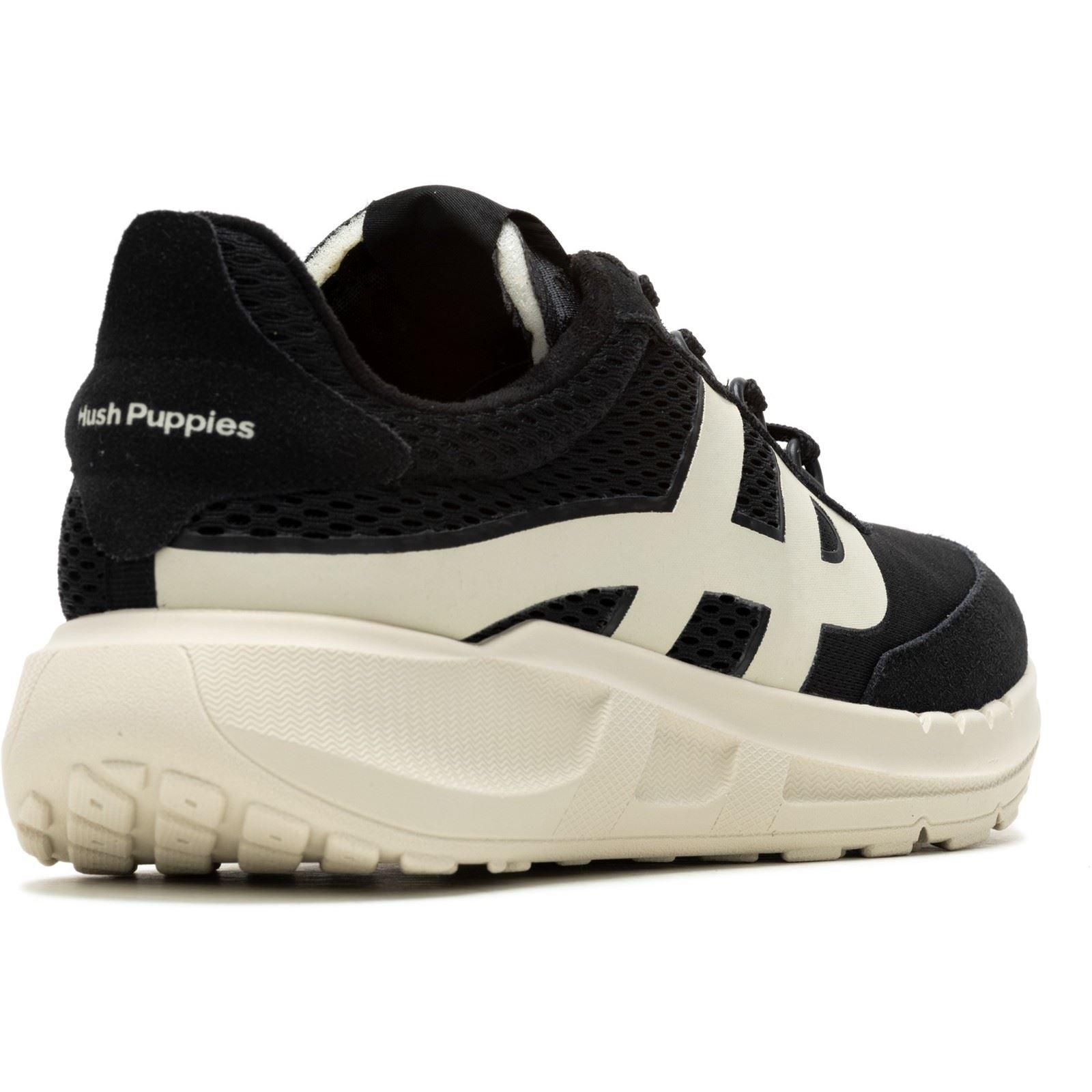 Hush Puppies Seventy8 Retro Runner Herren Sneaker Aus Schwarzem Wildleder