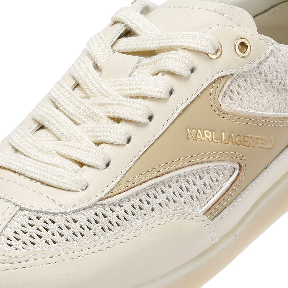 Karl Lagerfeld Kandidate Mesh Mix Damen Sneakers In Beige