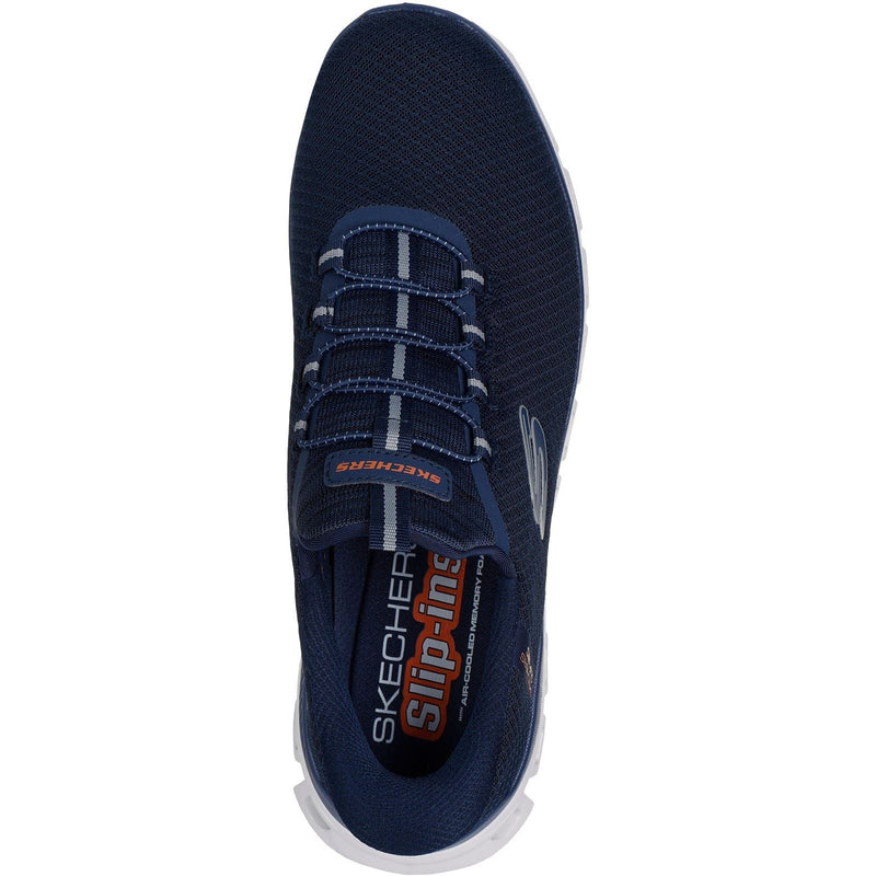 Skechers Glide-Step Noxus Textile Herren Turnschuhe In Marineblau