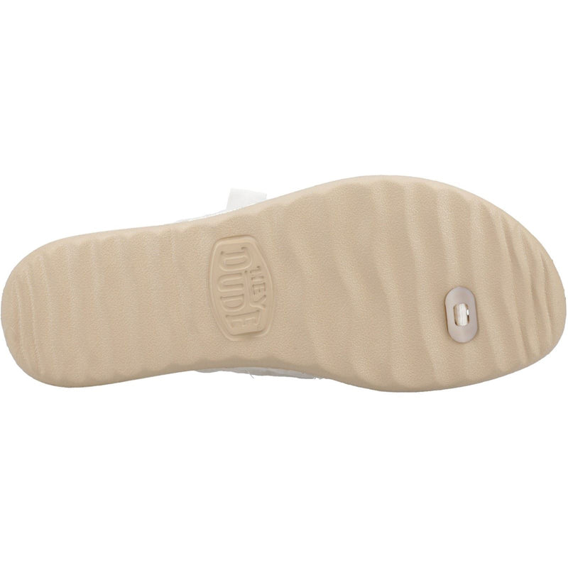 HEYDUDE Christi Flip Classic Damen Gold Sandalen