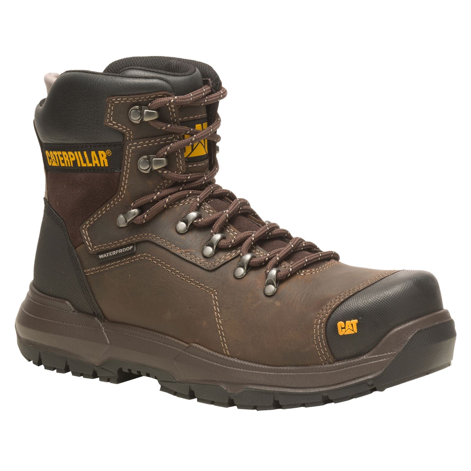 Caterpillar Diagnose 2.0 Leder Kaffee Sicherheitsstiefel