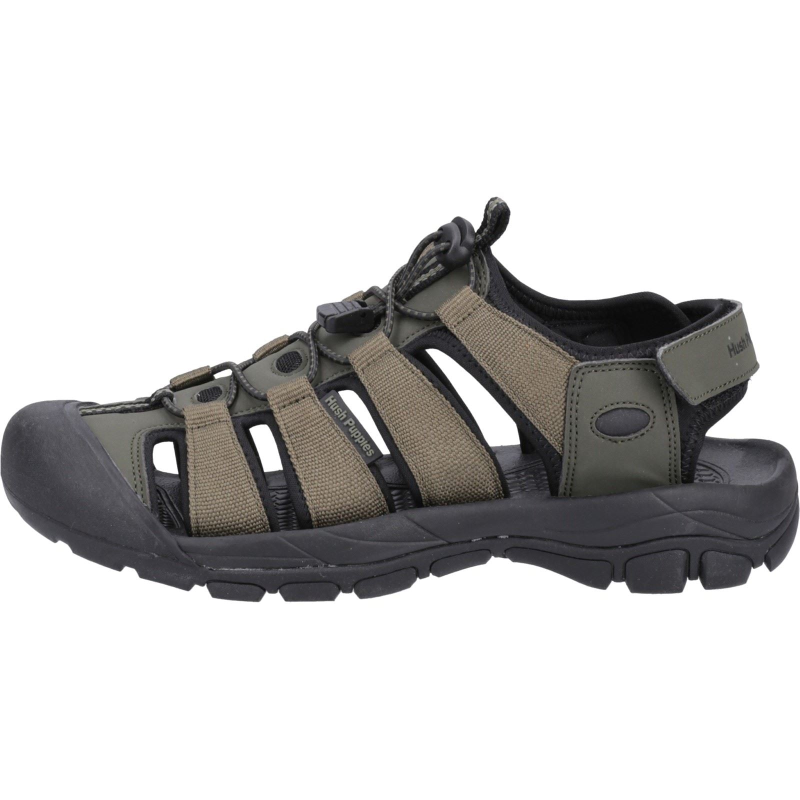 Hush Puppies Peru Polyurethan/Webbing Herren Sandalen In Khaki