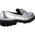 Hush Puppies Gianna Leder Damen Silber Loafers