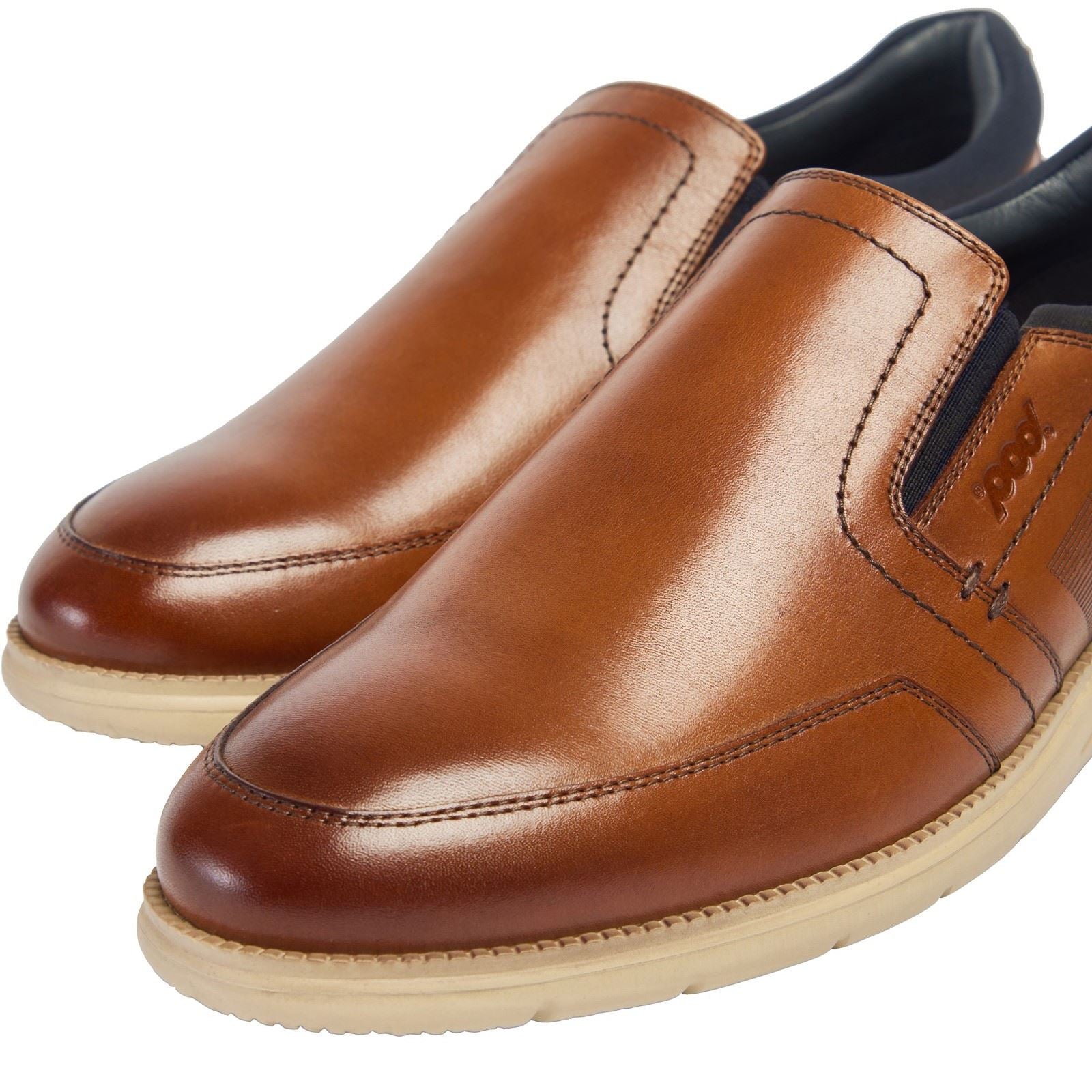 Pod Holden Fauxleder Herren Cognac Sneakers