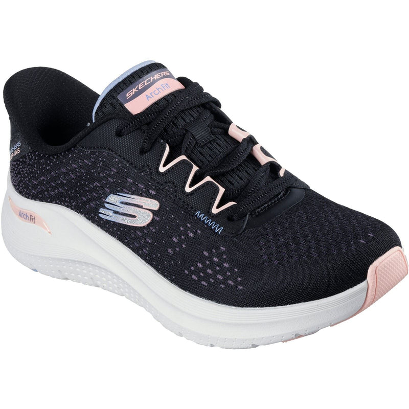 Skechers Arch Fit 2.0 Fresh Pace Textile Damen Schwarz/multi Sneakers