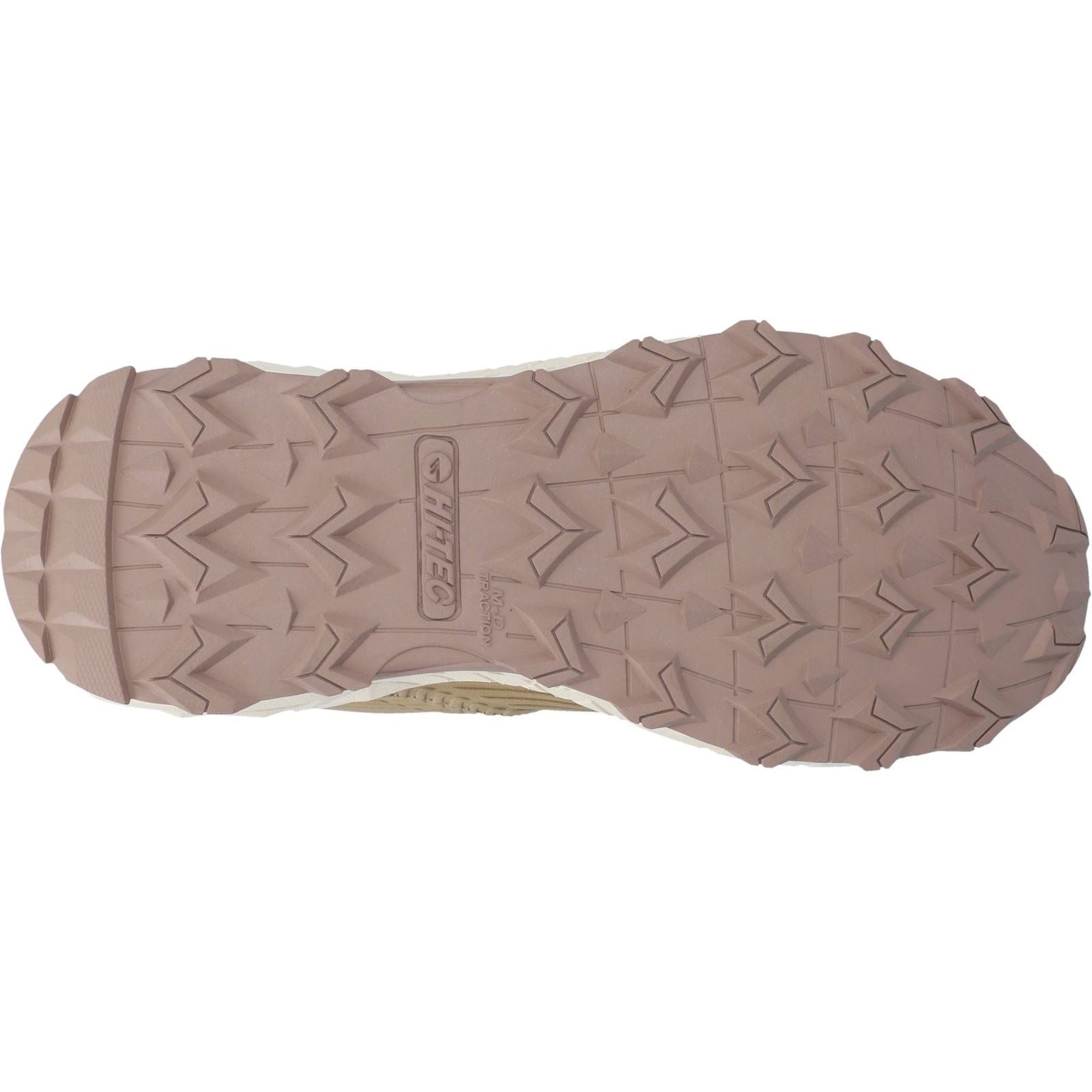 Hi-Tec Fuse Trek Mid Polyester Damen Wanderschuhe In Taupe/Weißkappe Grau/Warm Taupe