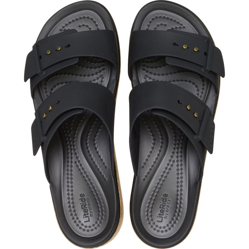 Crocs Brooklyn Buckle Damen Schwarze Farbe Sandalen