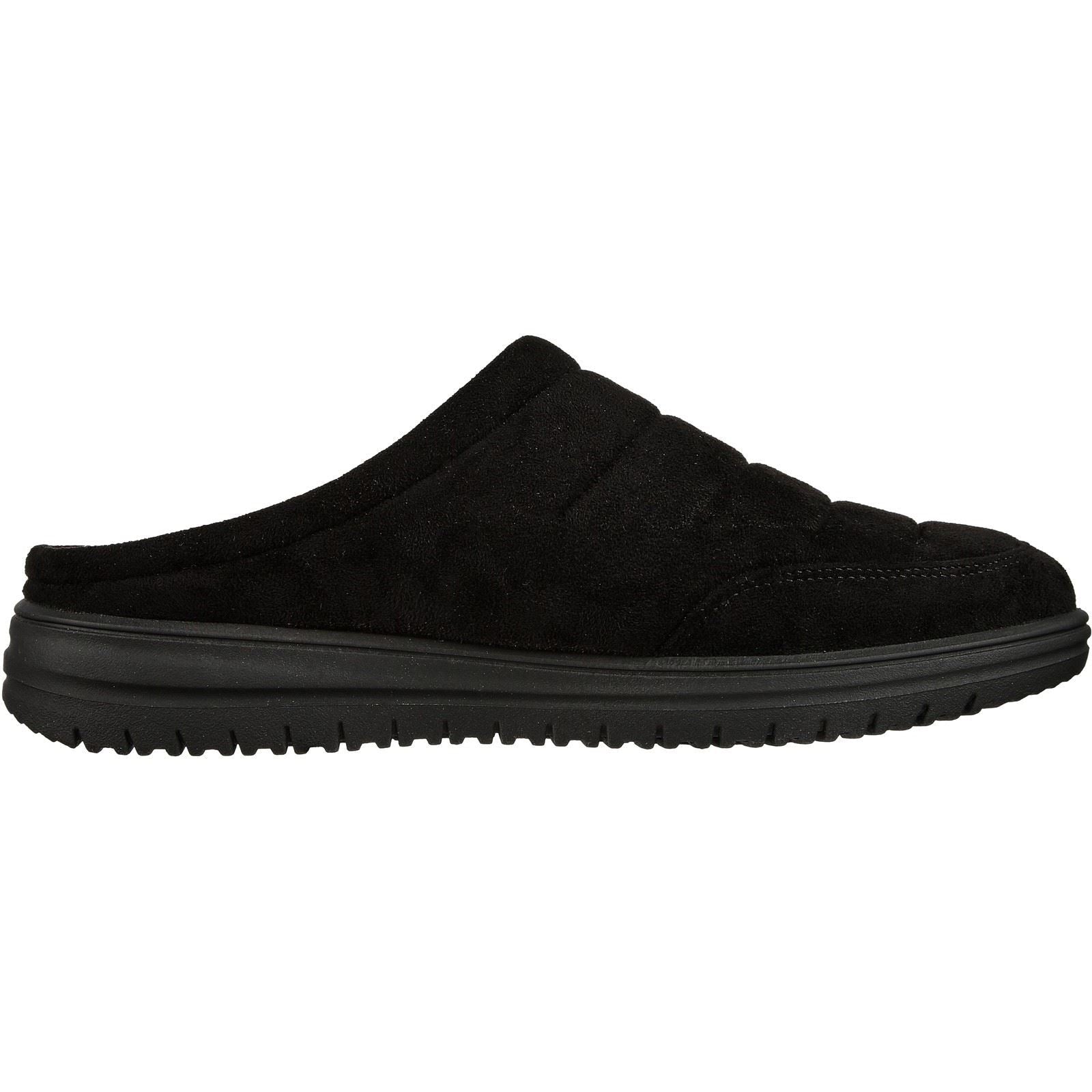 Skechers Relaxed Fit: Murette Garvanza Herren Pantoletten aus Mikrofaser in Schwarz