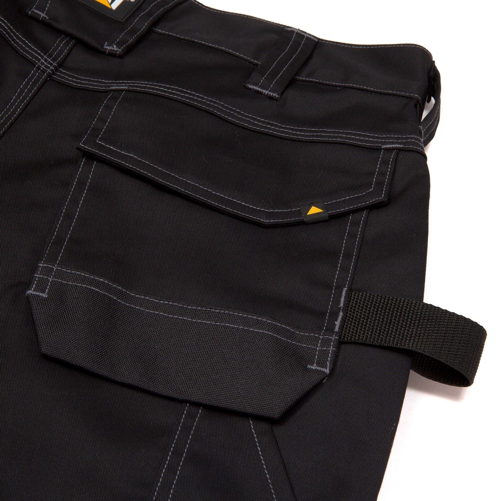Caterpillar Essential Knee Pocket Stretch Holster Polyester Herren Schwarze Outdoor Hosen