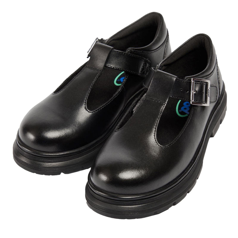 Pod Emilie Kunstleder Mädchenschwarze Slipper