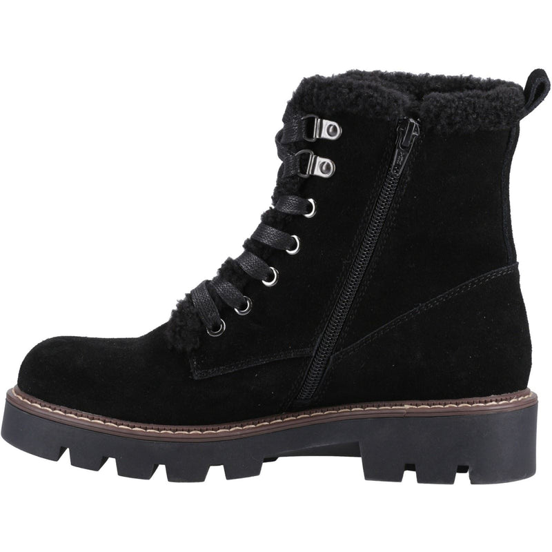 Hush Puppies Aurelia Wildlederschwarze Damenstiefel