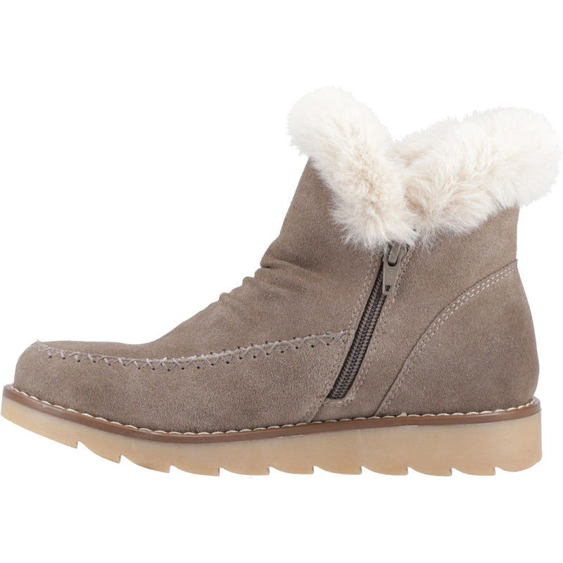 Hush Puppies Moira Wildleder Damen Stiefel In Taubengrau