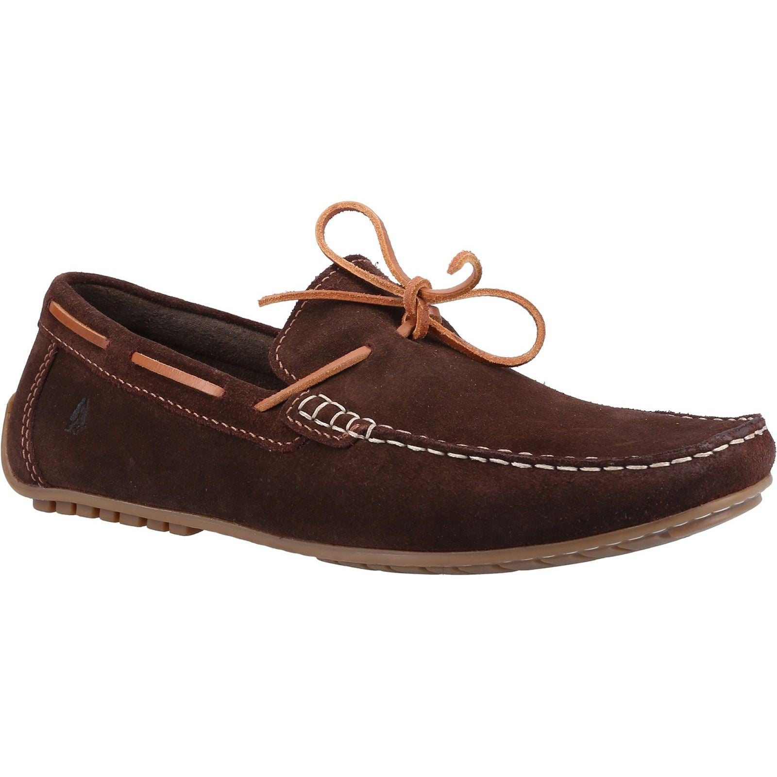 Hush Puppies Reuben Wildleder Herren Braune Bootsschuhe
