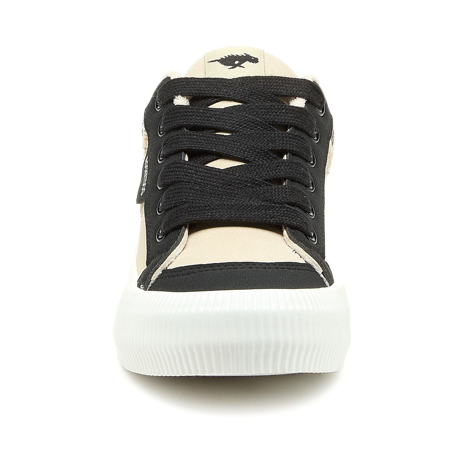 Rocket Dog Cheery Blocked Damen Sneakers Aus Baumwolle In Schwarz/Natur