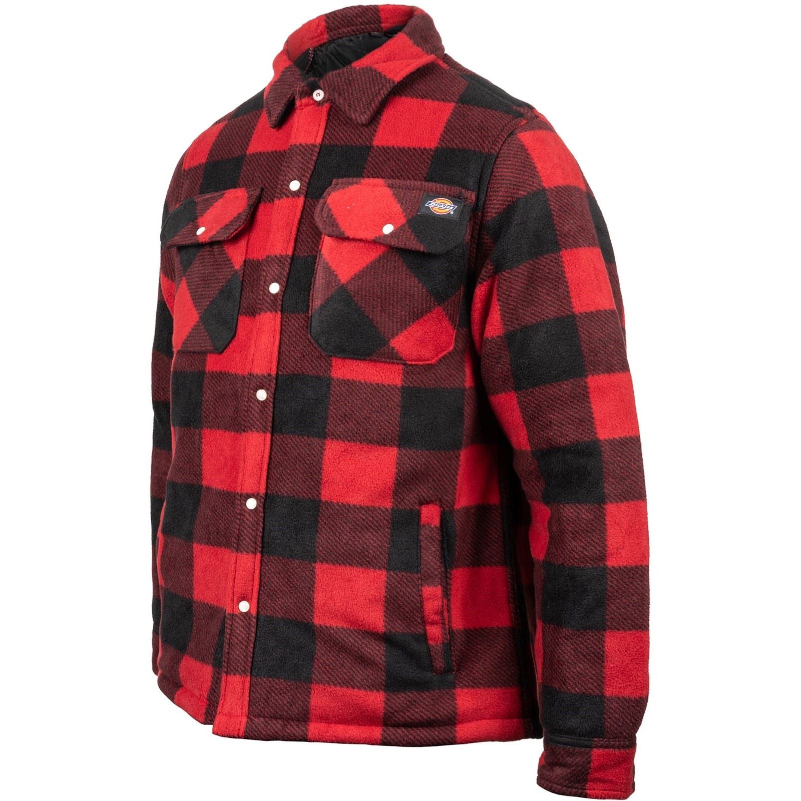 Dickies Portland Polyester Herren Rotes Freizeithemd