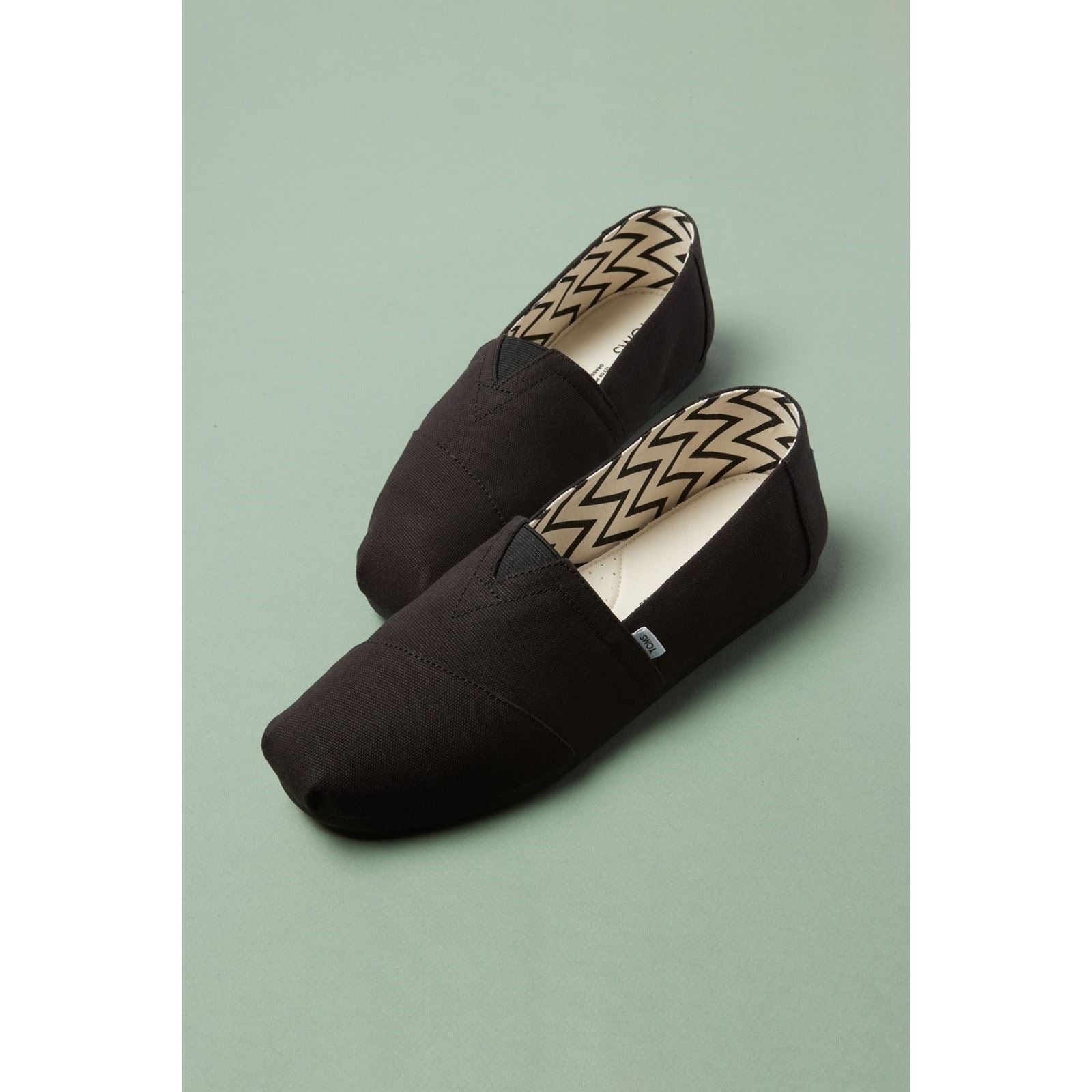 TOMS Alpargata 100% Baumwolle Herren Espadrilles In Schwarz