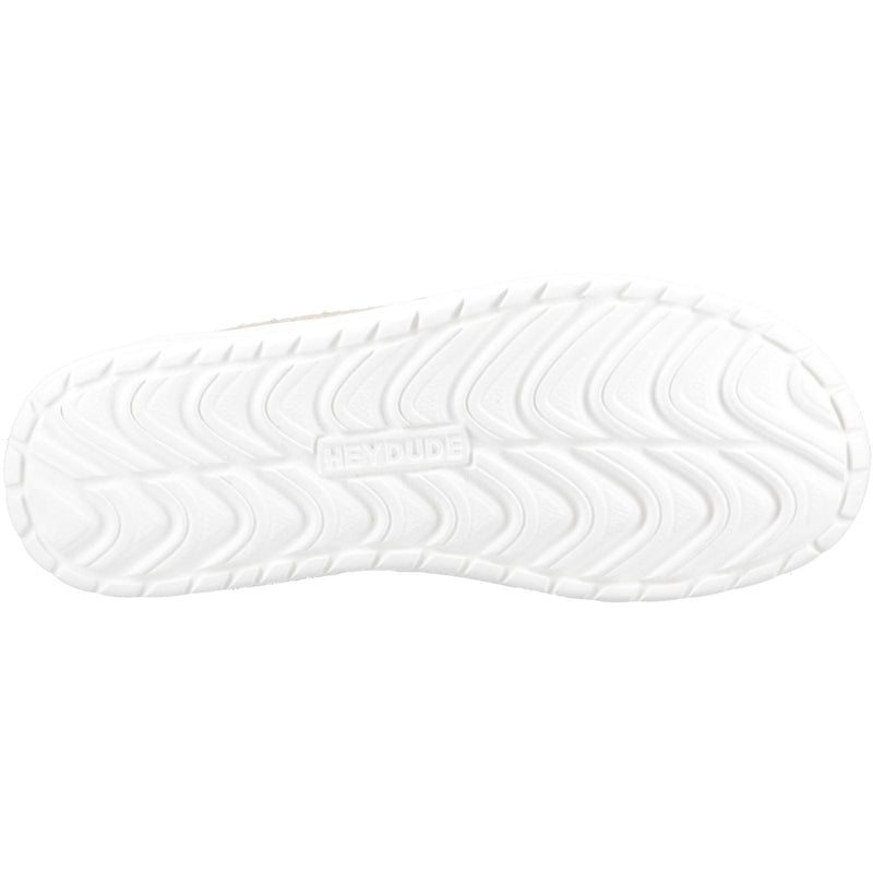 HEYDUDE Mikka Jute Linen Herren Irisch Creme Mokassin Schuhe