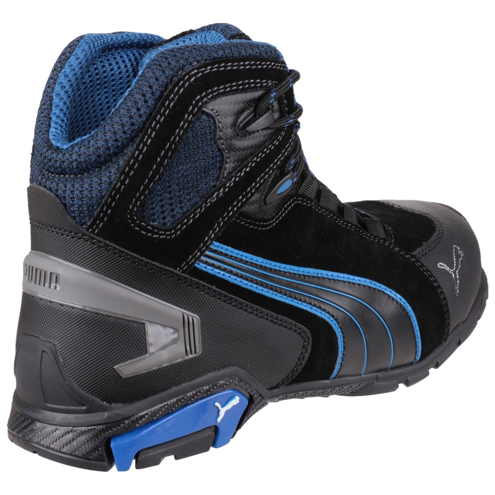 Puma Safety Rio Mid Leder Schwarze Sicherheitsstiefel