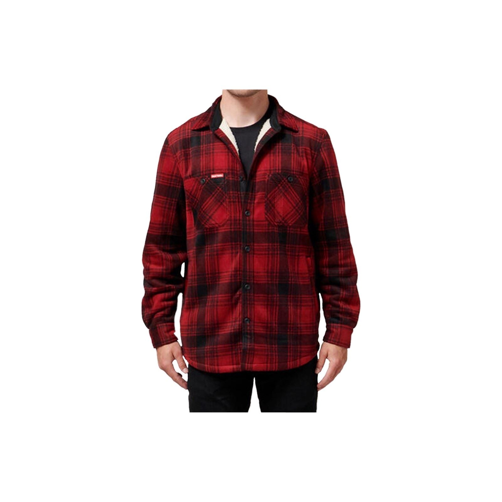 Hard Yakka Sherpa Herren Rote Fleecejacke