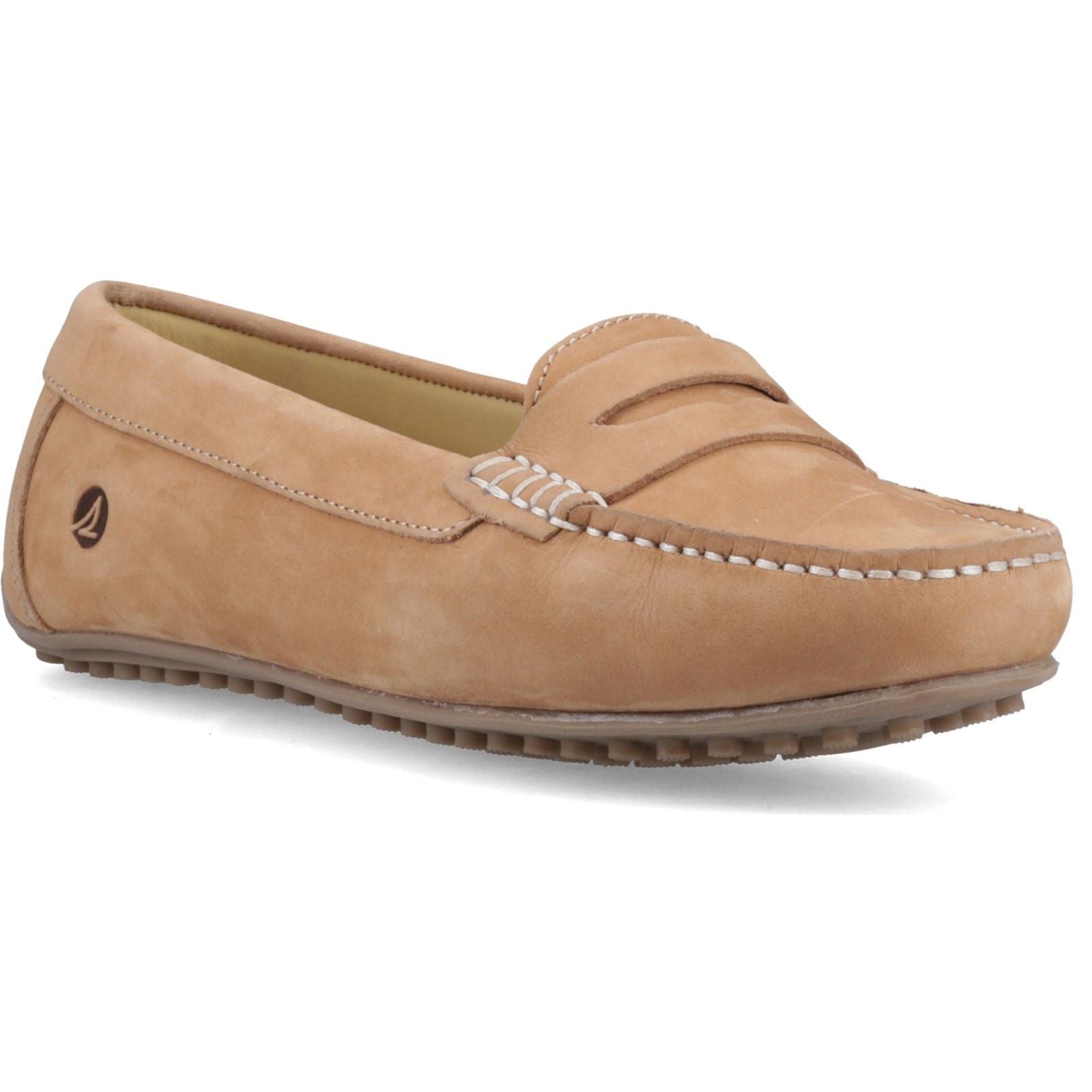 Sperry Tubarao Slip On Nubuk Damen Beige Mokassin schuhe