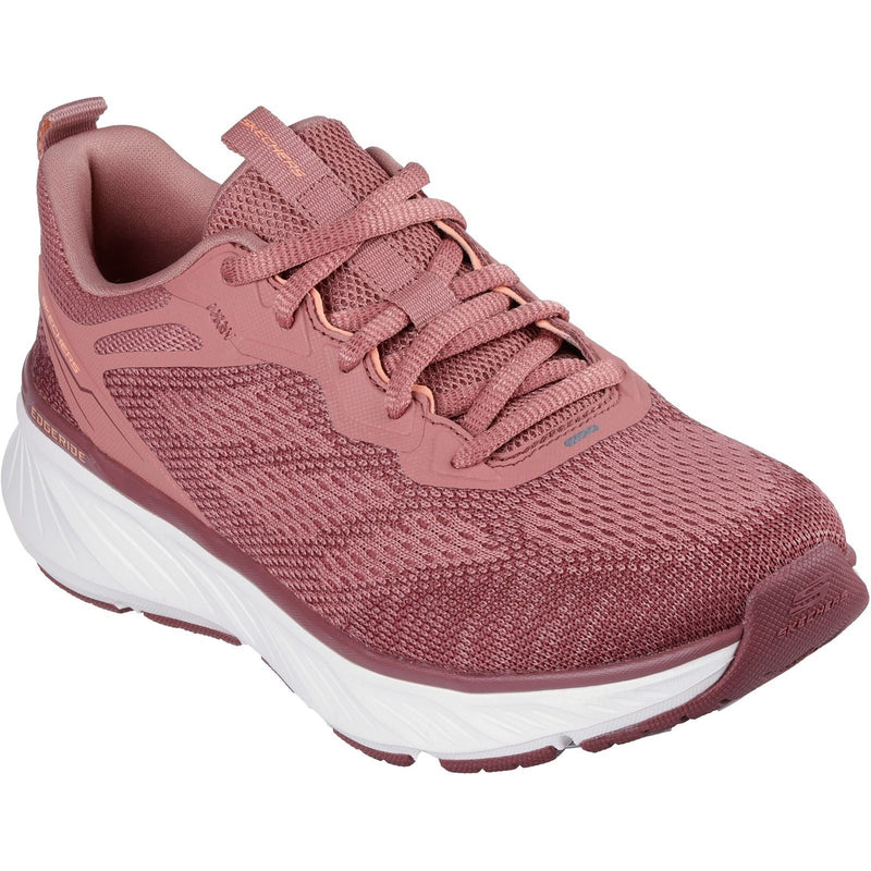 Skechers Edgeride Power Flow Damen Textil Sneaker In Dunklem Malvenfarben