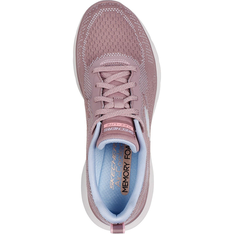 Skechers Flex Appeal 5.0 Cruising Thru Damen Textil Sneaker In Malve/Hellblau