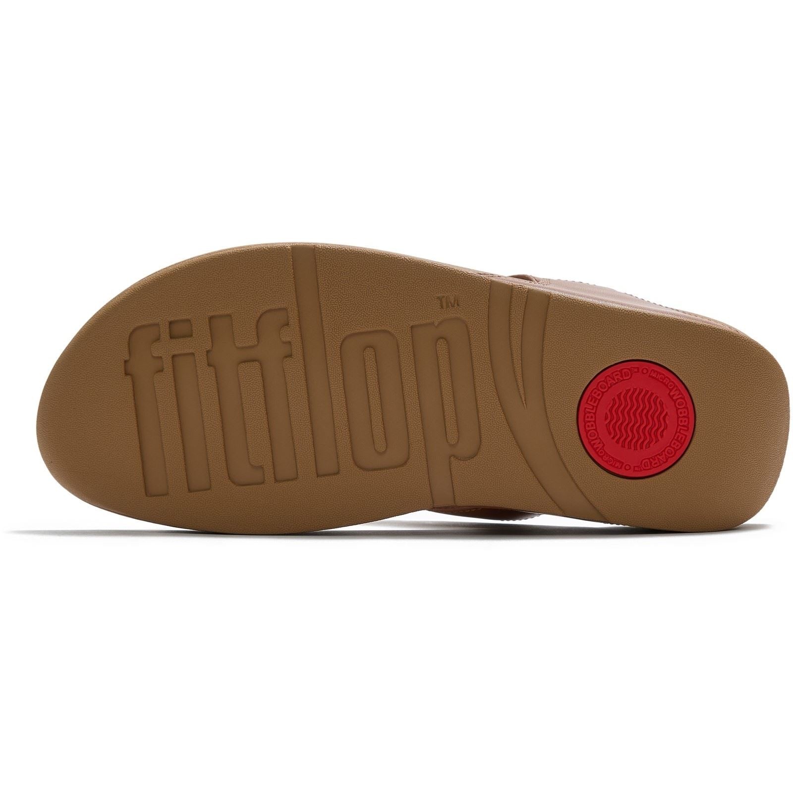 Fitflop Lulu Ultra-Jewel Toe-Post Polyurethan Damen Tiefe Bräunung Sandalen