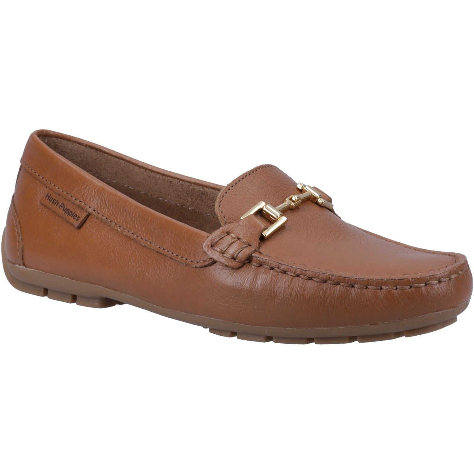 Hush Puppies Eleanor Leder Damen Tan Loafers