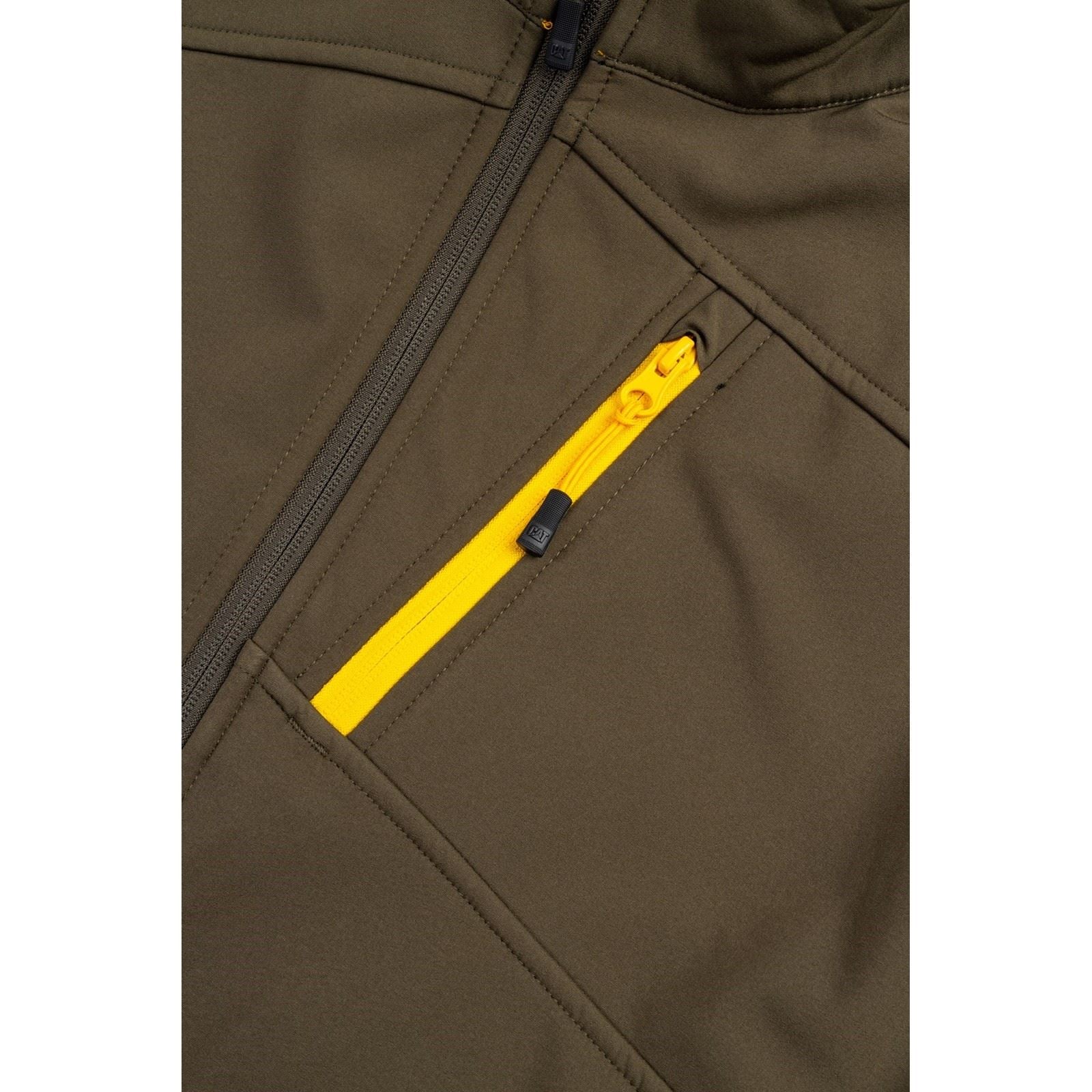 Caterpillar Essentials Shell Herrliche Grüne Softshelljacke