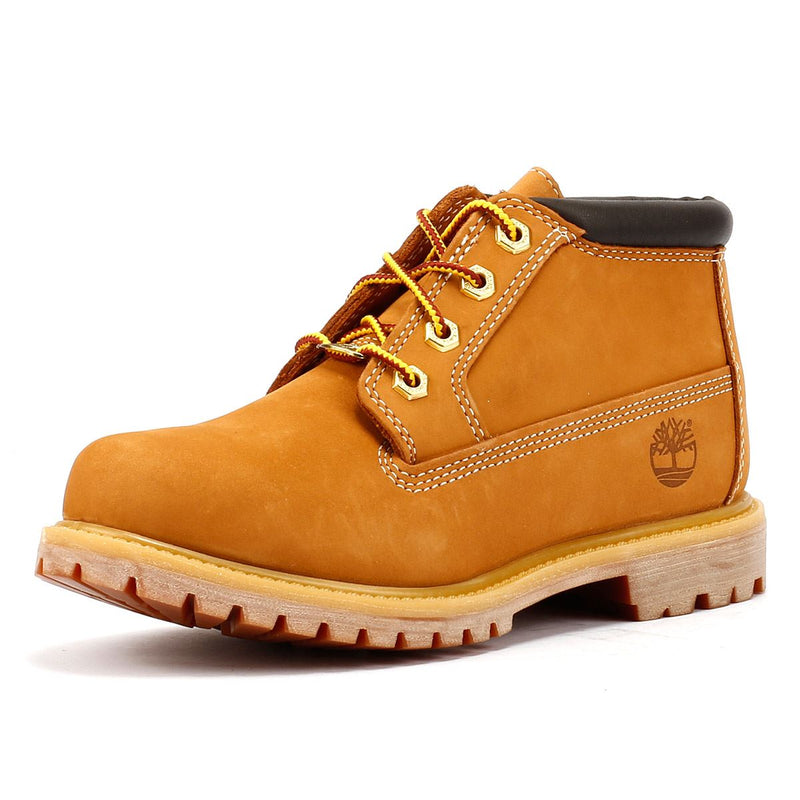 Timberland Nellie Mid Chukka Damen Gelbe Lederstiefel