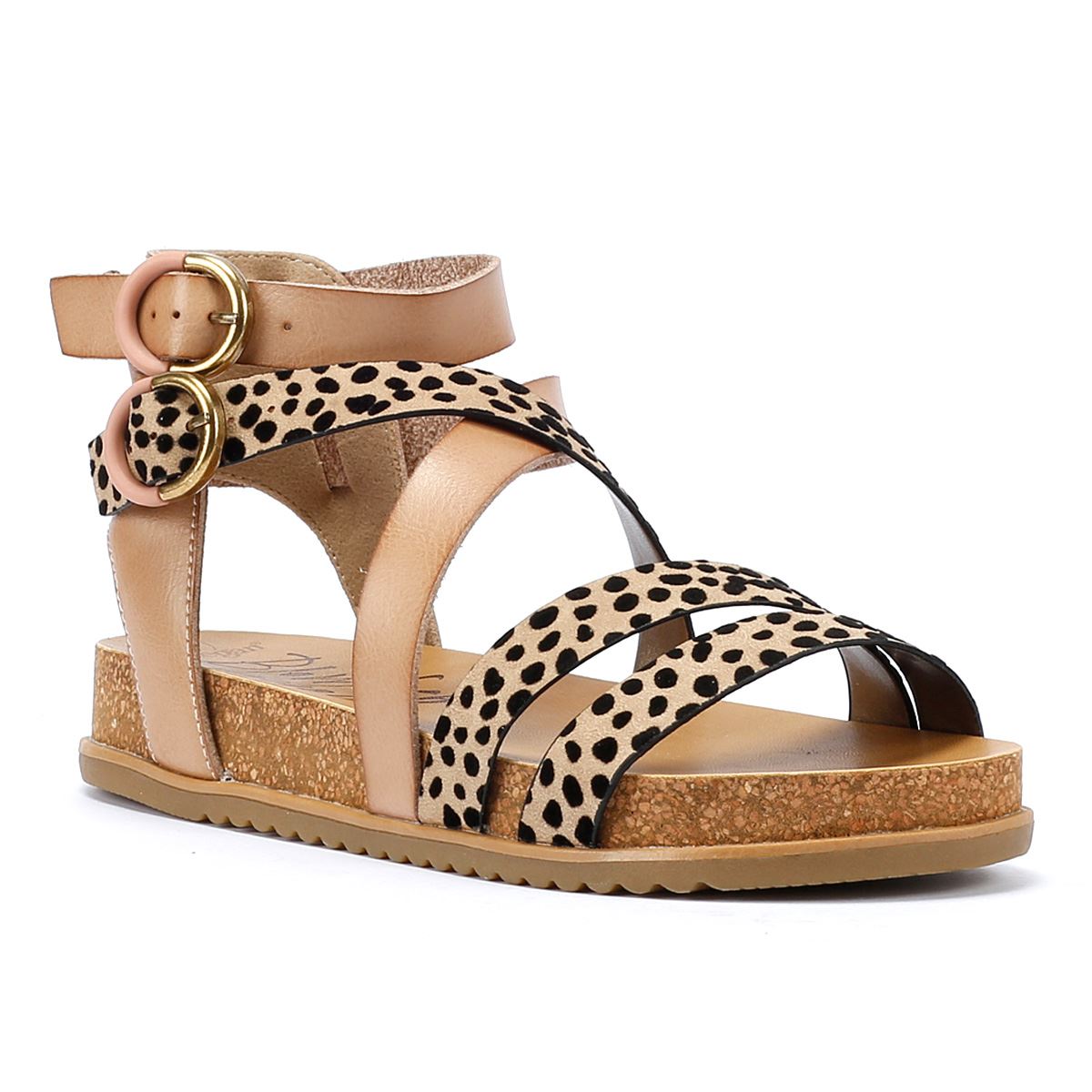 Blowfish Malibu Fandie Damen Sand-/Leoparden-Sandalen