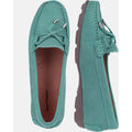 Hush Puppies Maggie Leder Damenhimmelblaue Loafer