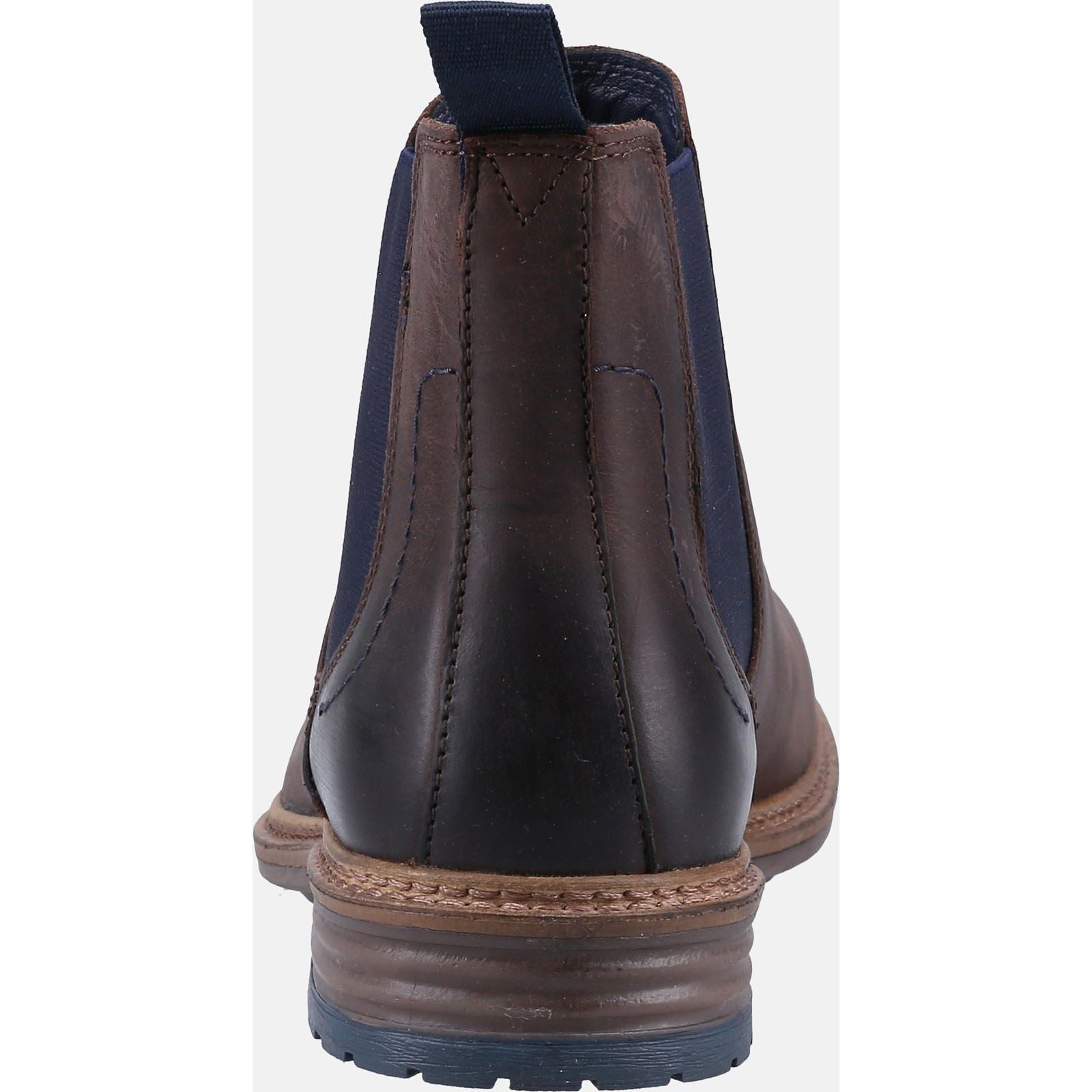 Hush Puppies Justin Chelsea Braune Herrenstiefel Aus Leder