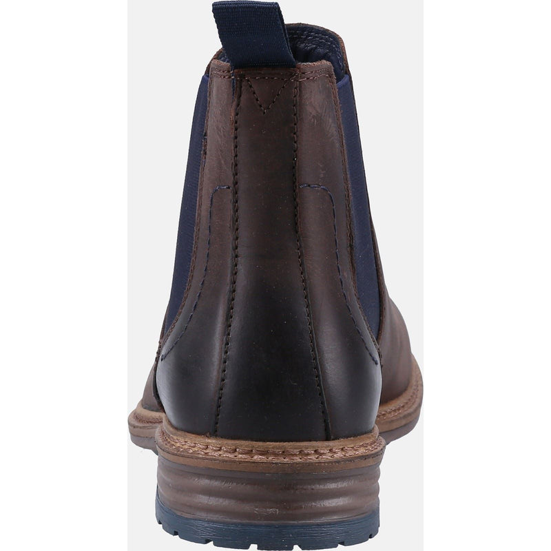 Hush Puppies Justin Chelsea Braune Herrenstiefel Aus Leder