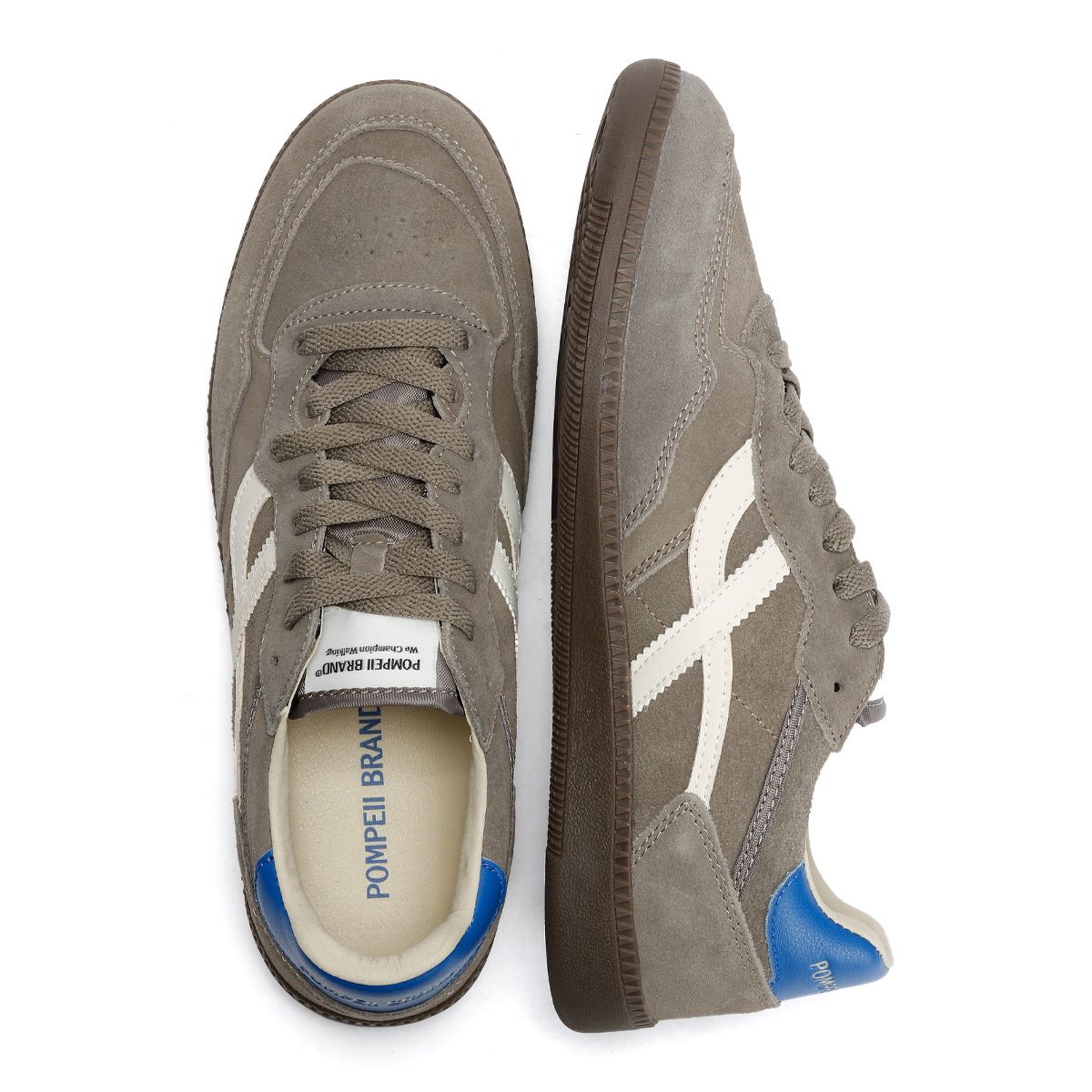 Pompeii Elan Sala Wildleder Herren Graue Sneakers