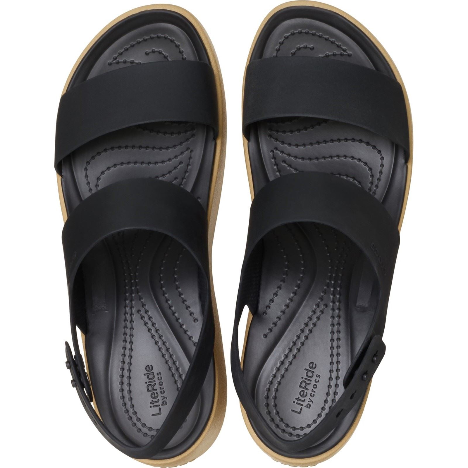 Crocs Brooklyn Sky Eva Damen Sandalen Schwarz/Cashew