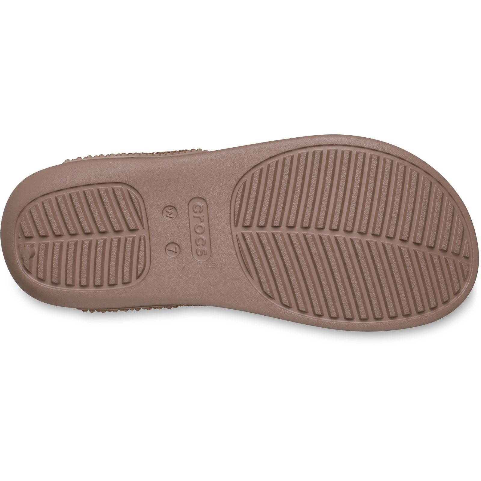 Crocs Getaway Triangle Eva Damen Latte Sandalen