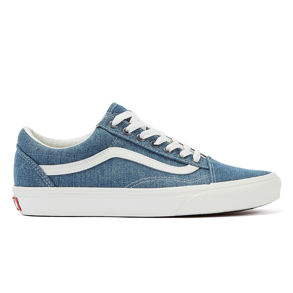 Vans Old Skool Gewebte Jeans Blau/Weiße Jeans-Sneakers