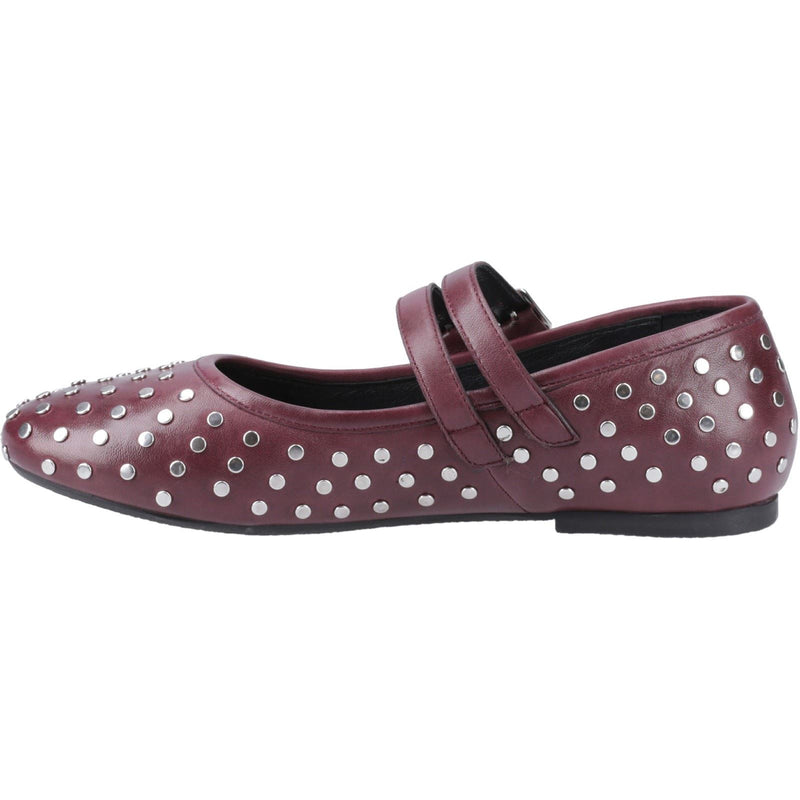Hush Puppies Nixie Damen Lila Lederschuhe