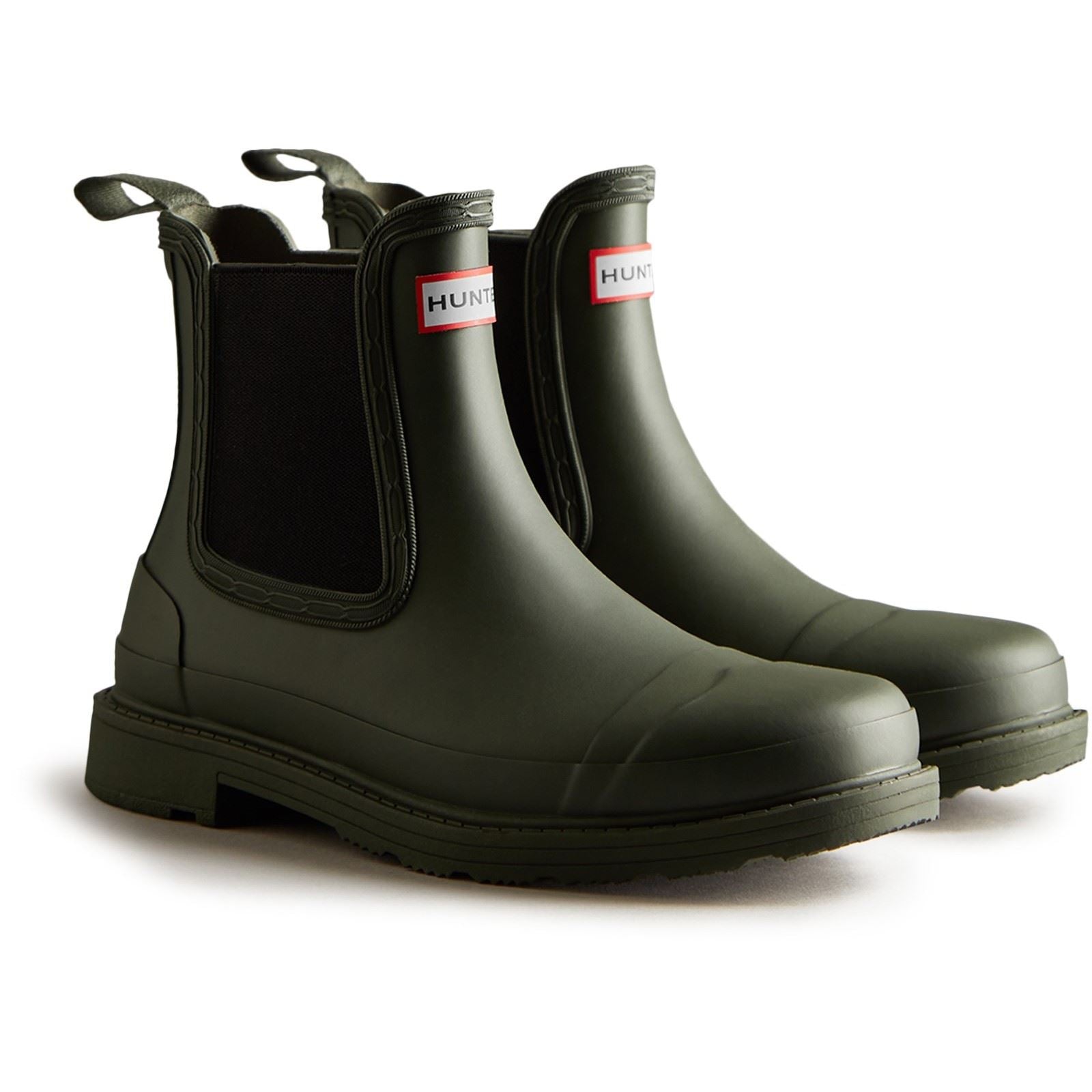 Hunter Commando Dunkelolive Gummistiefel Für Damen