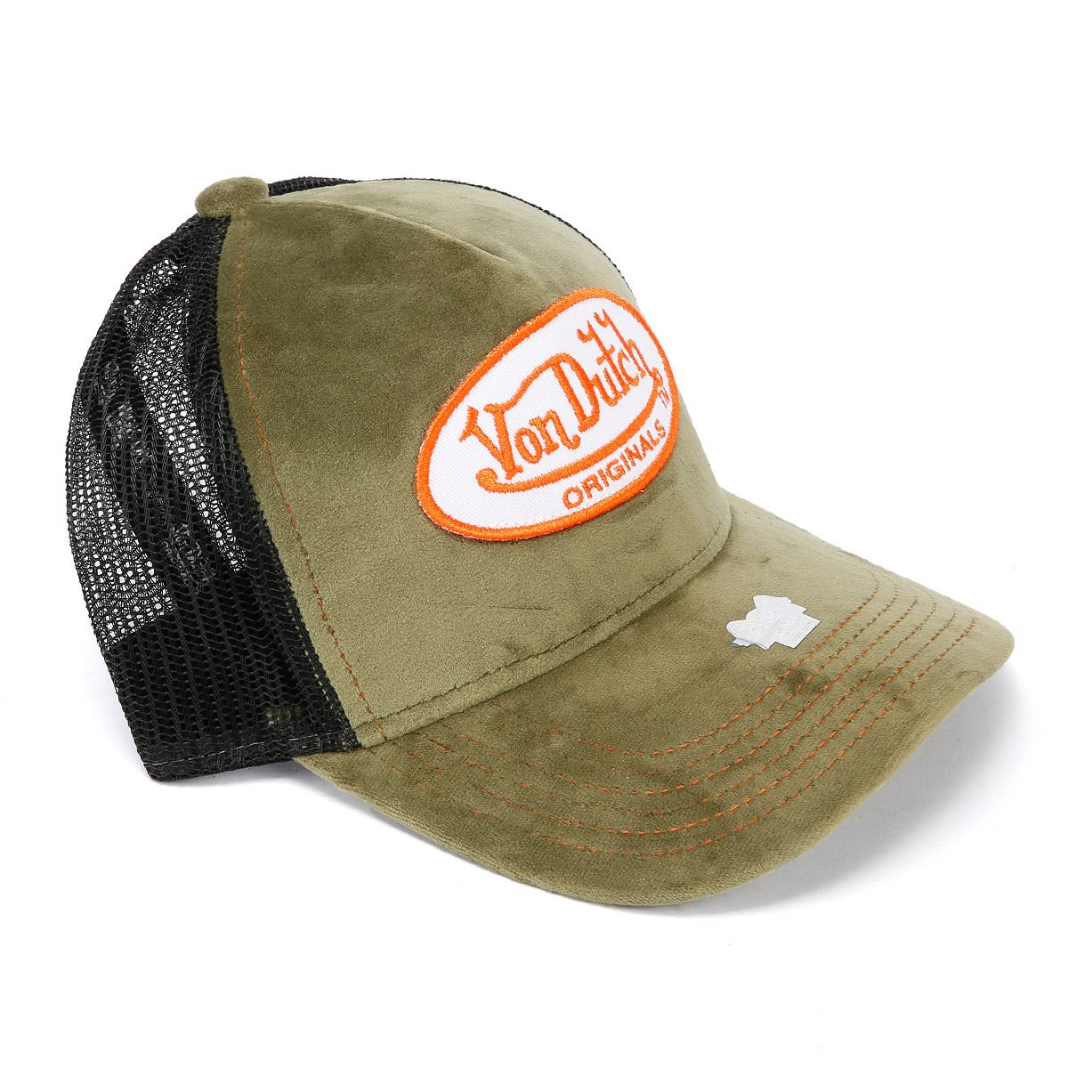 Von Dutch Trucker Kent Baumwoll Khaki/Schwarz Mützen