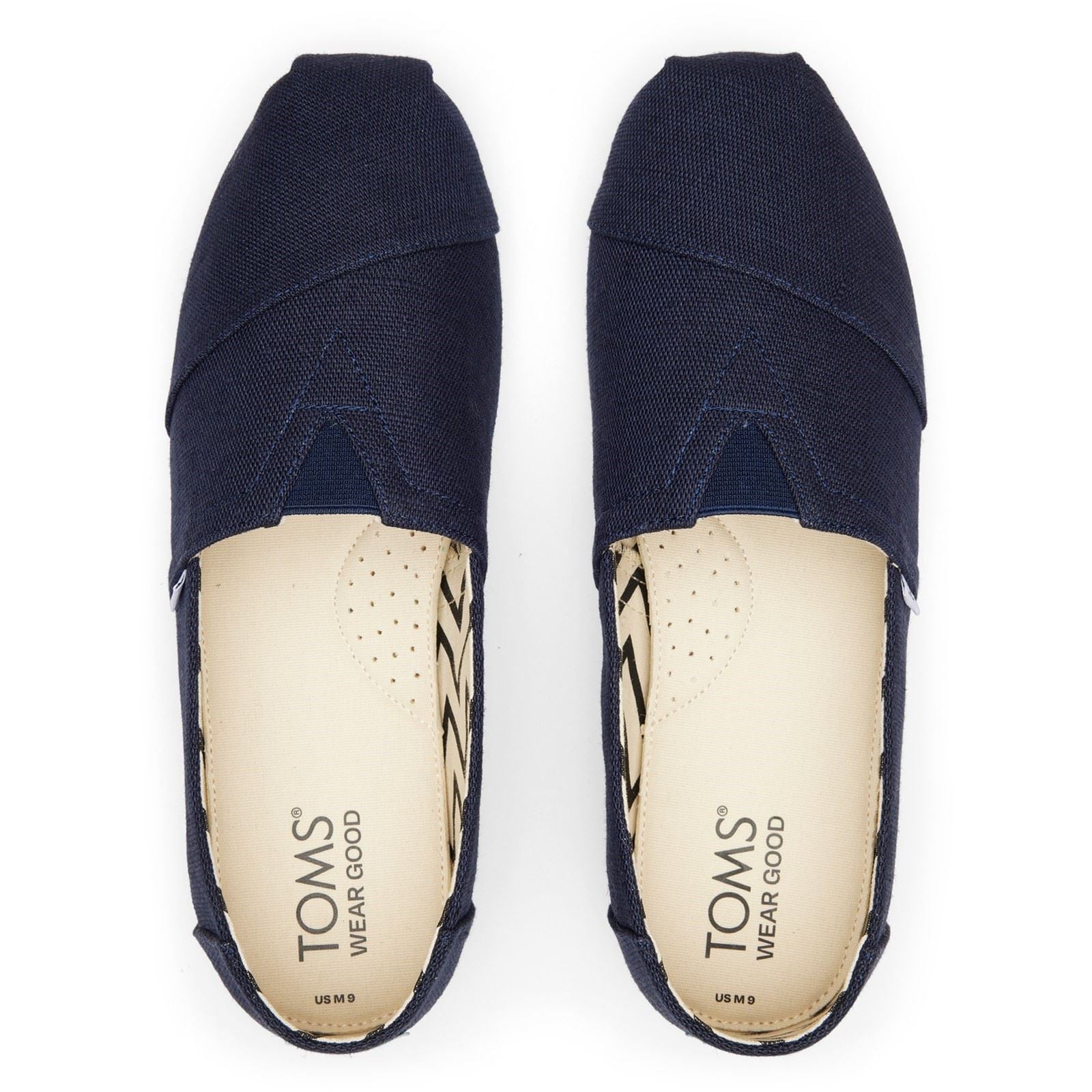 TOMS Alpargata Classic Baumwoll Herren Espadrilles In Marineblau