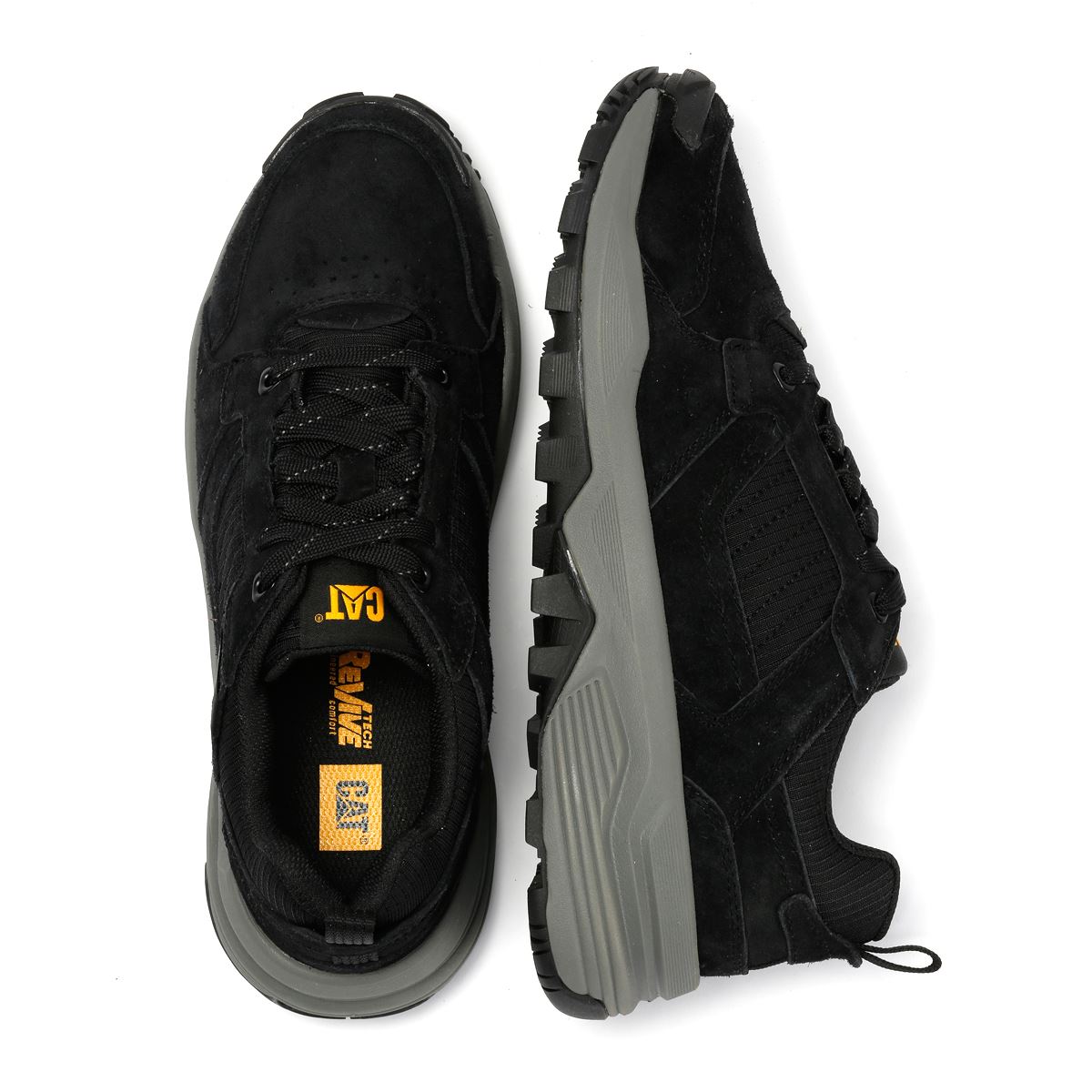 Caterpillar Grapple Wildleder Herren Schwarz Sneakers