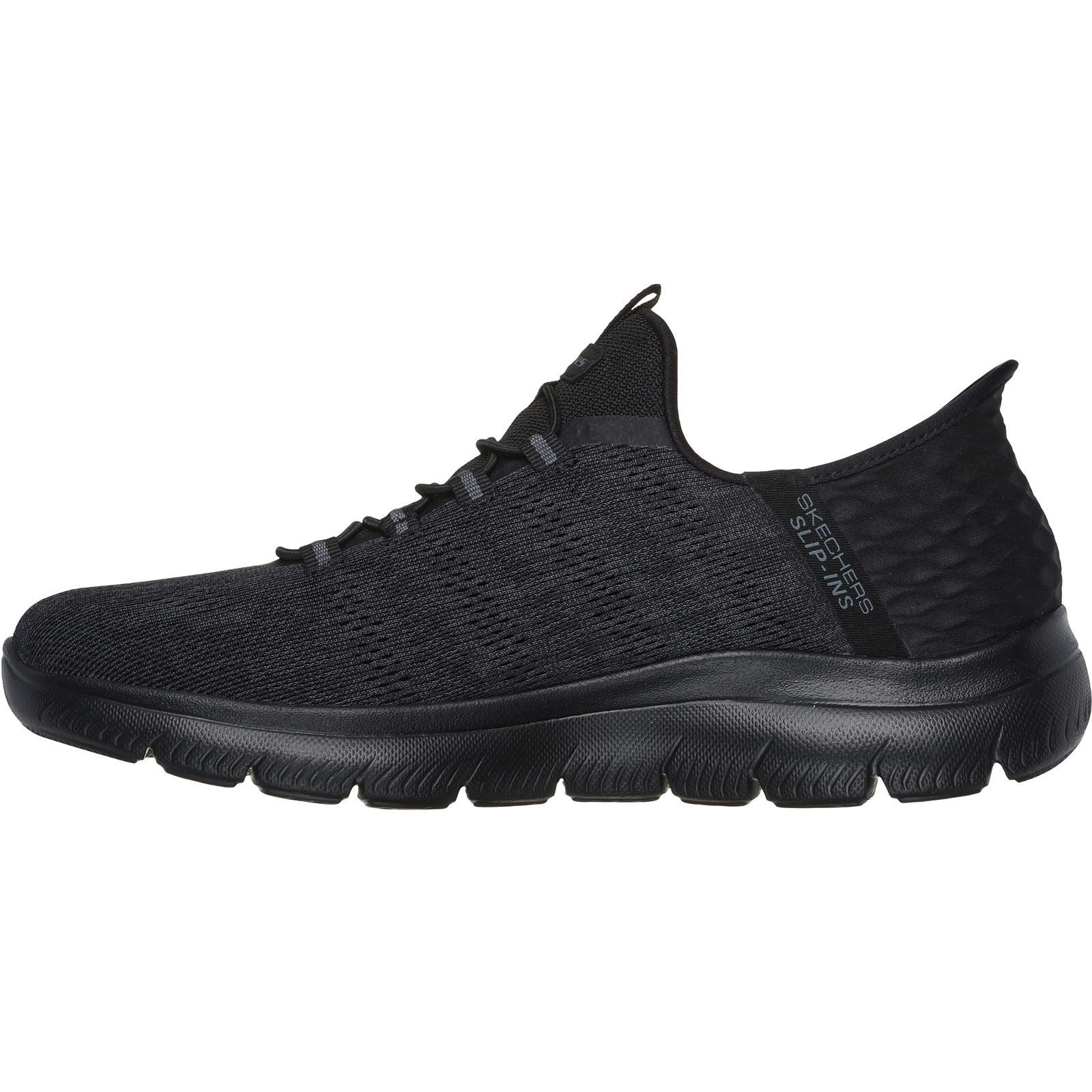 Skechers Summits Key Pace Textile Herren-Sneaker In Schwarz