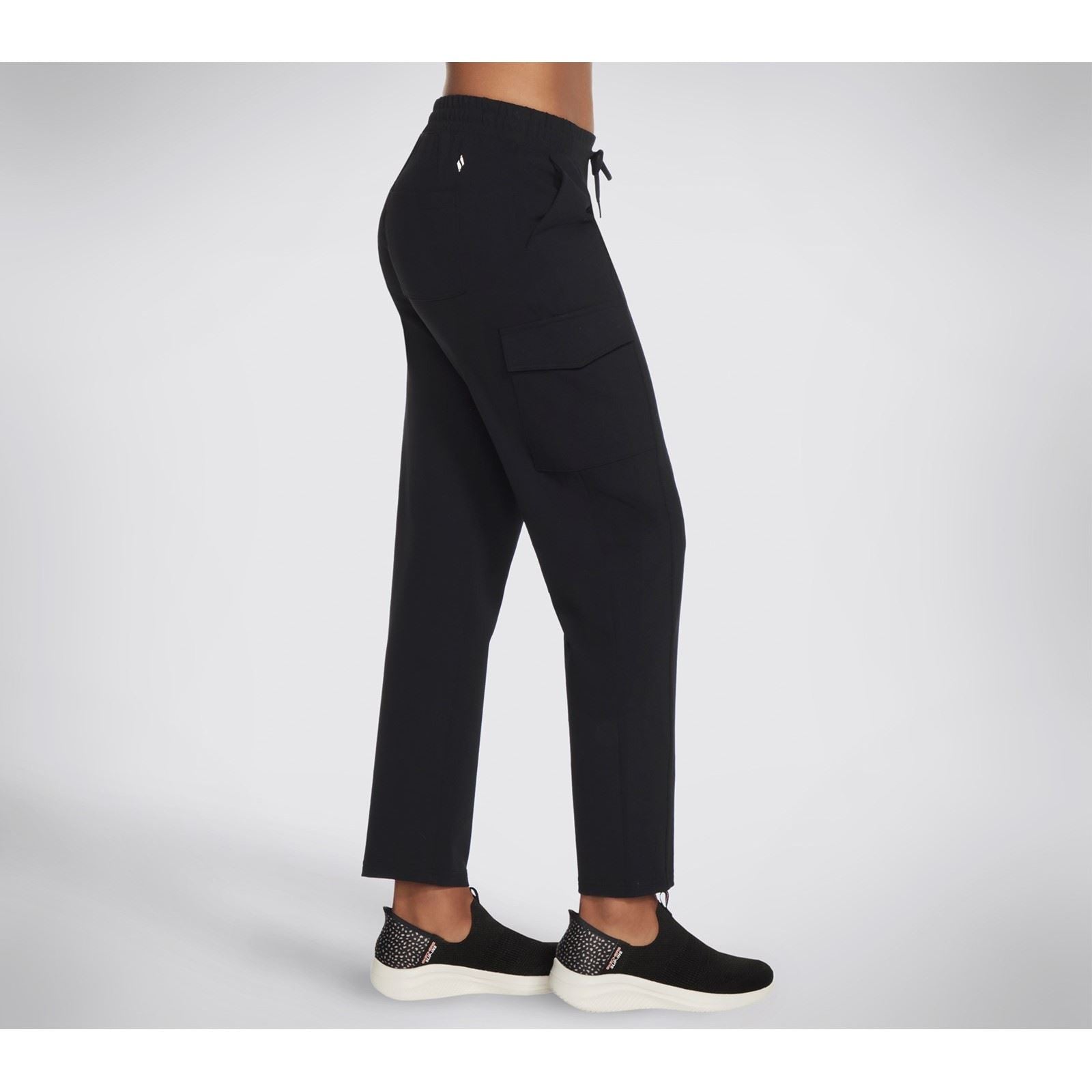 Skechers Slip-Ins Cargo Damen Schwarze Cargo-Hosen
