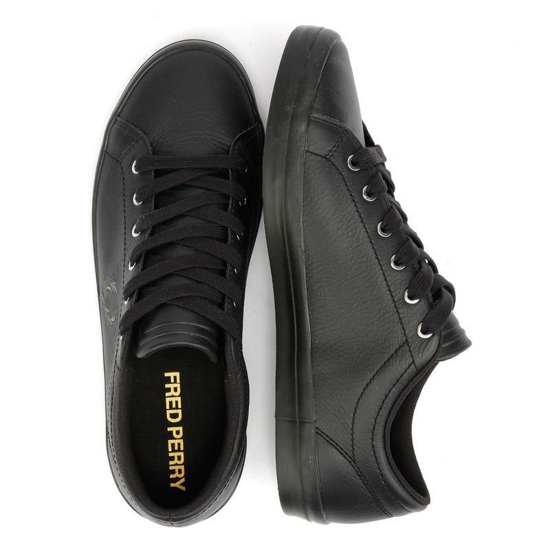 Fred Perry Baseline Herren Schwarz Leder Sneakers